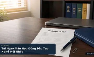 Tải Ngay Mẫu Hợp Đồng Đào Tạo Nghề Mới Nhất