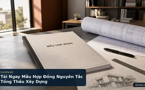 Tải Ngay Mẫu Hợp Đồng Nguyên Tắc Tổng Thầu Xây Dựng
