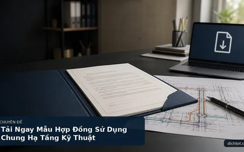 Tải Ngay Mẫu Hợp Đồng Sử Dụng Chung Hạ Tầng Kỹ Thuật