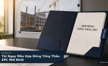 Tải Ngay Mẫu Hợp Đồng Tổng Thầu EPC Mới Nhất