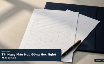 Tải Ngay Mẫu Hợp Đồng Học Nghề Mới Nhất