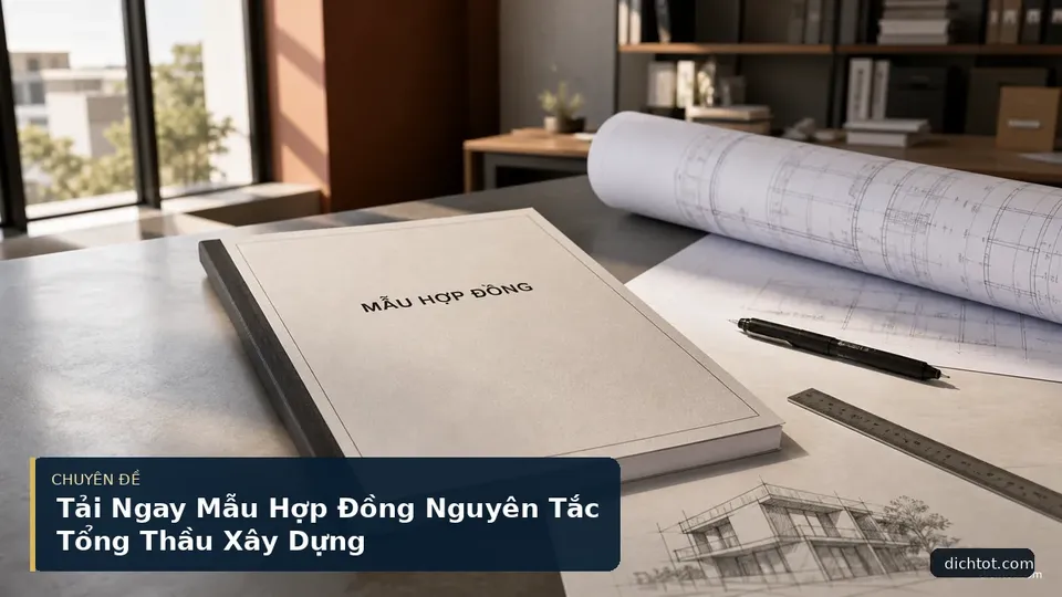 Tải Ngay Mẫu Hợp Đồng Nguyên Tắc Tổng Thầu Xây Dựng