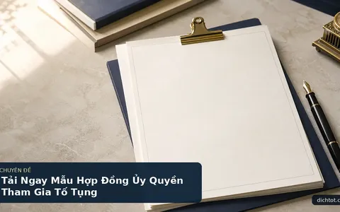 Tải Ngay Mẫu Hợp Đồng Ủy Quyền Tham Gia Tố Tụng