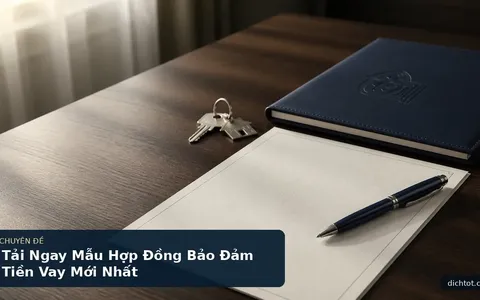Tải Ngay Mẫu Hợp Đồng Bảo Đảm Tiền Vay Mới Nhất