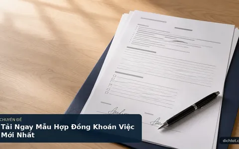 Tải Ngay Mẫu Hợp Đồng Khoán Việc Mới Nhất