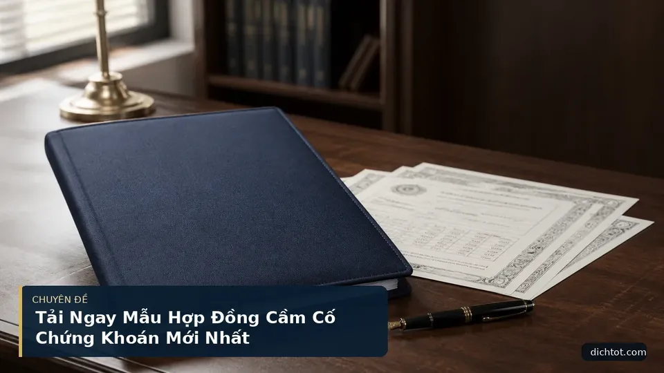 Tải Ngay Mẫu Hợp Đồng Cầm Cố Chứng Khoán Mới Nhất
