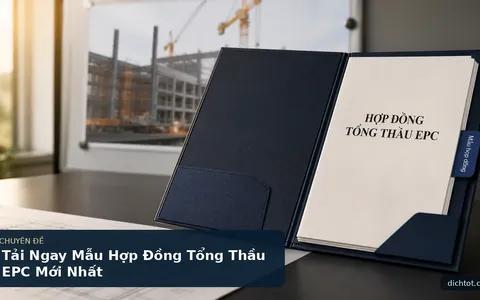 Tải Ngay Mẫu Hợp Đồng Tổng Thầu EPC Mới Nhất