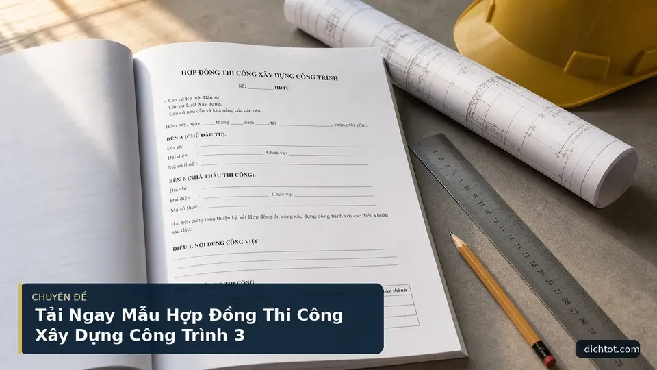 Tải Ngay Mẫu Hợp Đồng Thi Công Xây Dựng Công Trình 3