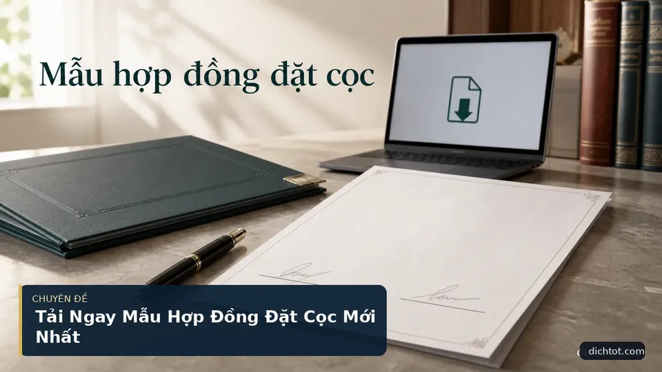 Tải Ngay Mẫu Hợp Đồng Đặt Cọc Mới Nhất
