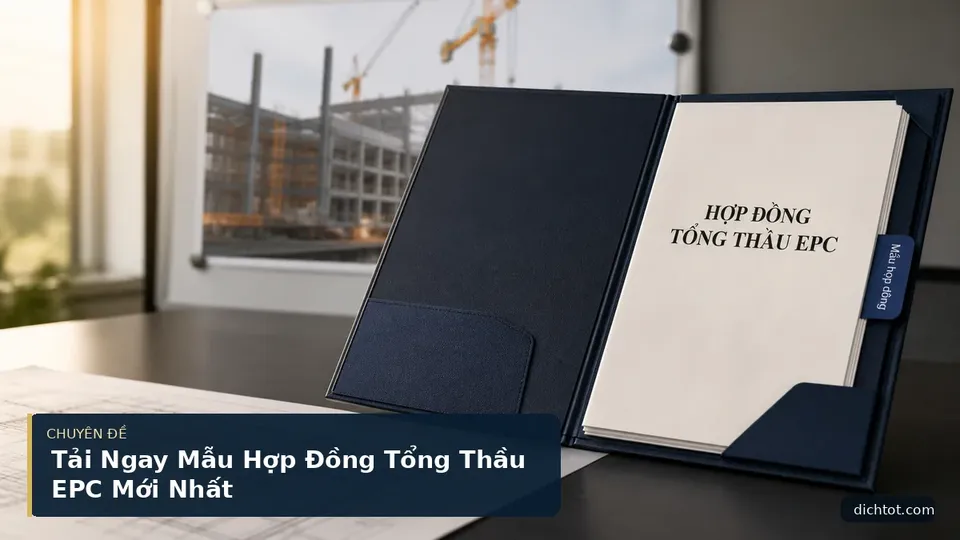 Tải Ngay Mẫu Hợp Đồng Tổng Thầu EPC Mới Nhất