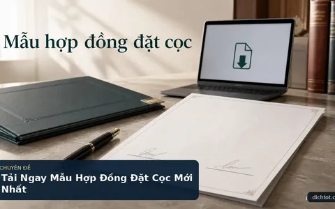 Tải Ngay Mẫu Hợp Đồng Đặt Cọc Mới Nhất