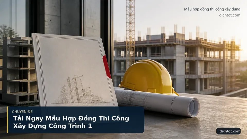 Tải Ngay Mẫu Hợp Đồng Thi Công Xây Dựng Công Trình 1