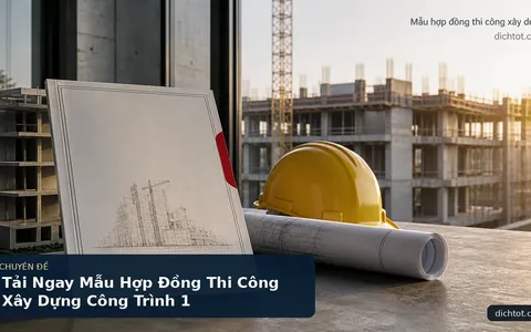Tải Ngay Mẫu Hợp Đồng Thi Công Xây Dựng Công Trình 1
