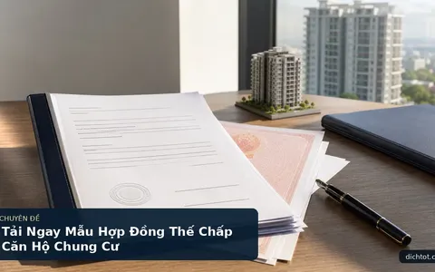 Tải Ngay Mẫu Hợp Đồng Thế Chấp Căn Hộ Chung Cư