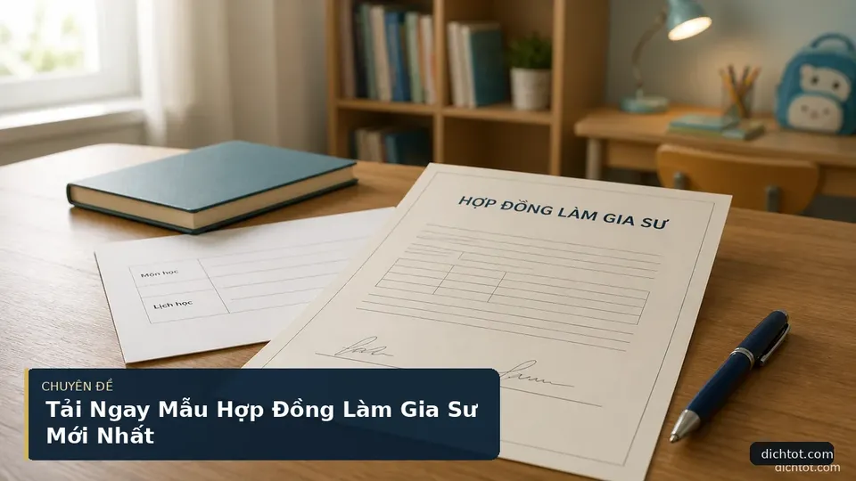Tải Ngay Mẫu Hợp Đồng Làm Gia Sư Mới Nhất