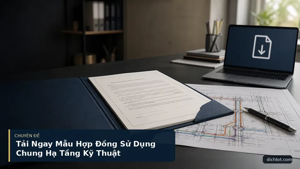 Tải Ngay Mẫu Hợp Đồng Sử Dụng Chung Hạ Tầng Kỹ Thuật