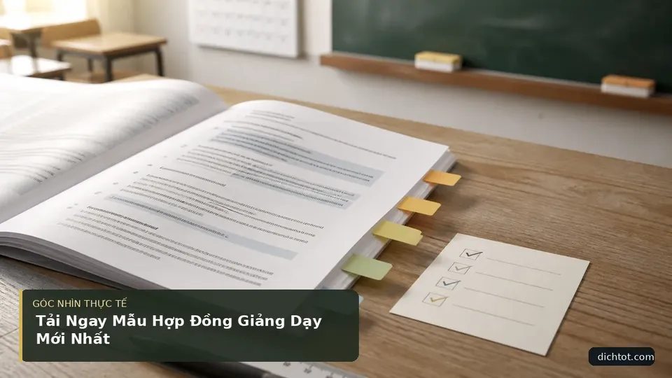 Chi tiết minh họa dịch thuật trong bài Tải Ngay Mẫu Hợp Đồng Giảng Dạy Mới Nhất