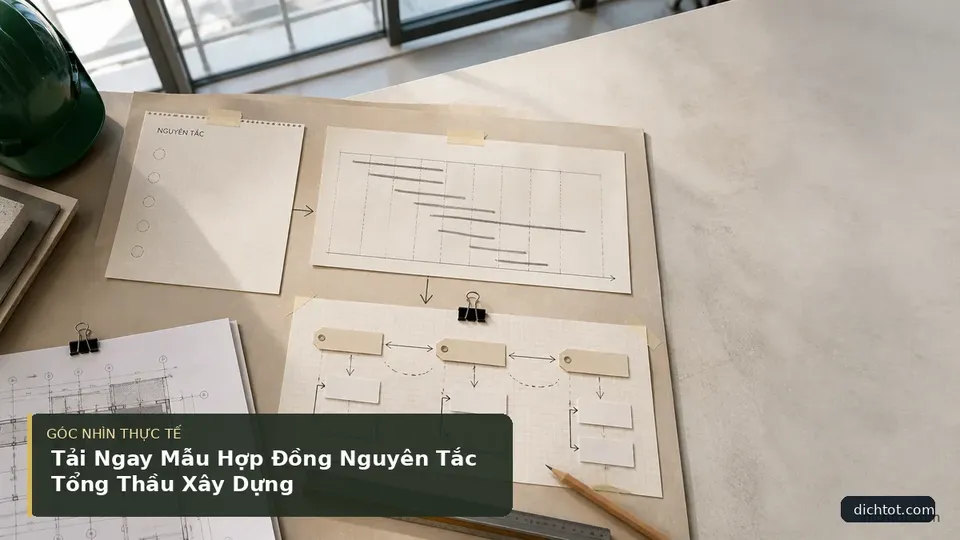 Chi tiết minh họa dịch thuật trong bài Tải Ngay Mẫu Hợp Đồng Nguyên Tắc Tổng Thầu Xây Dựng