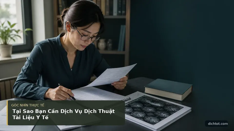 Tại Sao Bạn Cần Dịch Vụ Dịch Thuật Tài Liệu Y Tế — hình minh họa dịch thuật