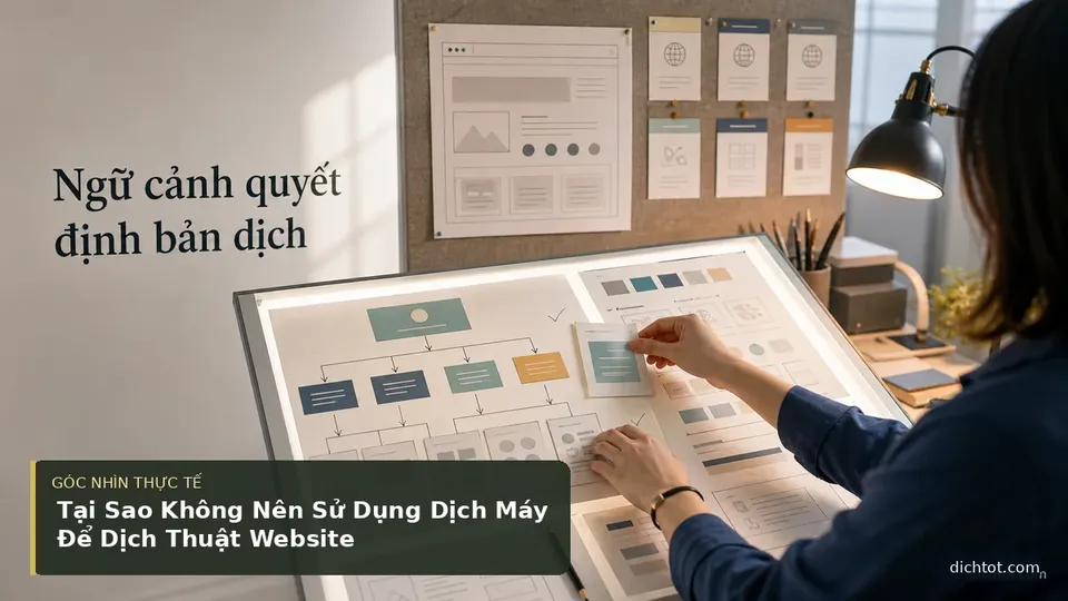 Tại Sao Không Nên Sử Dụng Dịch Máy Để Dịch Thuật Website — hình minh họa dịch thuật
