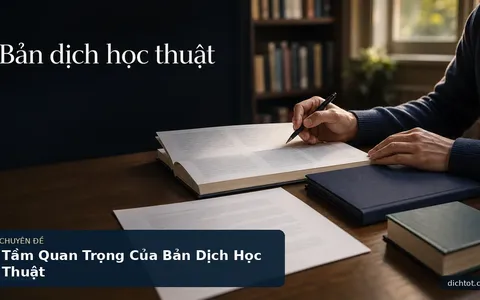 Tầm Quan Trọng Của Bản Dịch Học Thuật