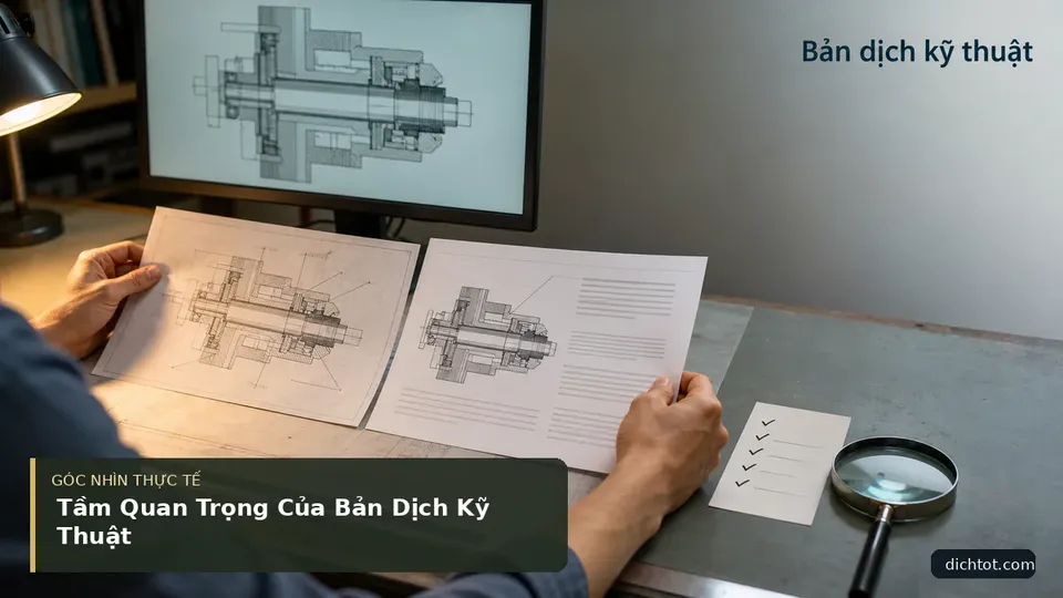 Chi tiết minh họa dịch thuật trong bài Tầm Quan Trọng Của Bản Dịch Kỹ Thuật
