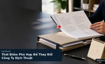 Thời Điểm Phù Hợp Để Thay Đổi Công Ty Dịch Thuật