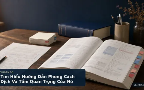 Tìm Hiểu Hướng Dẫn Phong Cách Dịch Và Tầm Quan Trọng Của Nó