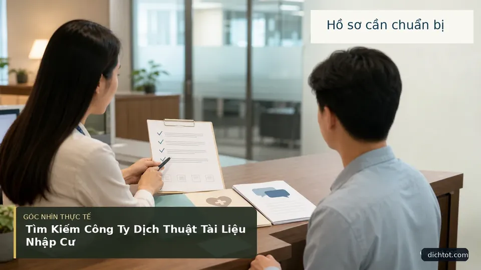Tìm Kiếm Công Ty Dịch Thuật Tài Liệu Nhập Cư — hình minh họa dịch thuật
