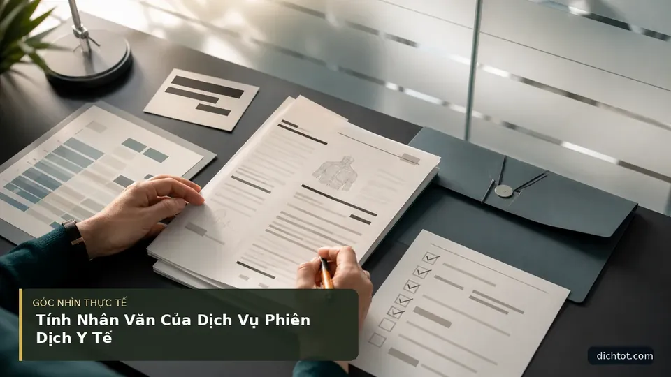 Chi tiết minh họa dịch thuật trong bài Tính Nhân Văn Của Dịch Vụ Phiên Dịch Y Tế