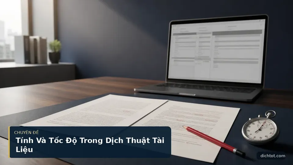 Tính Và Tốc Độ Trong Dịch Thuật Tài Liệu