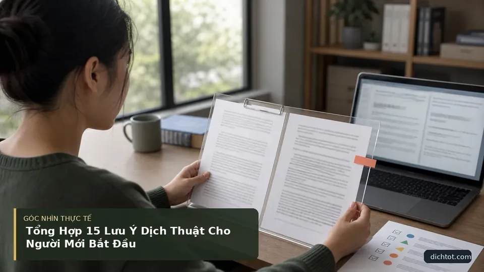 Tổng Hợp 15 Lưu Ý Dịch Thuật Cho Người Mới Bắt Đầu — hình minh họa dịch thuật