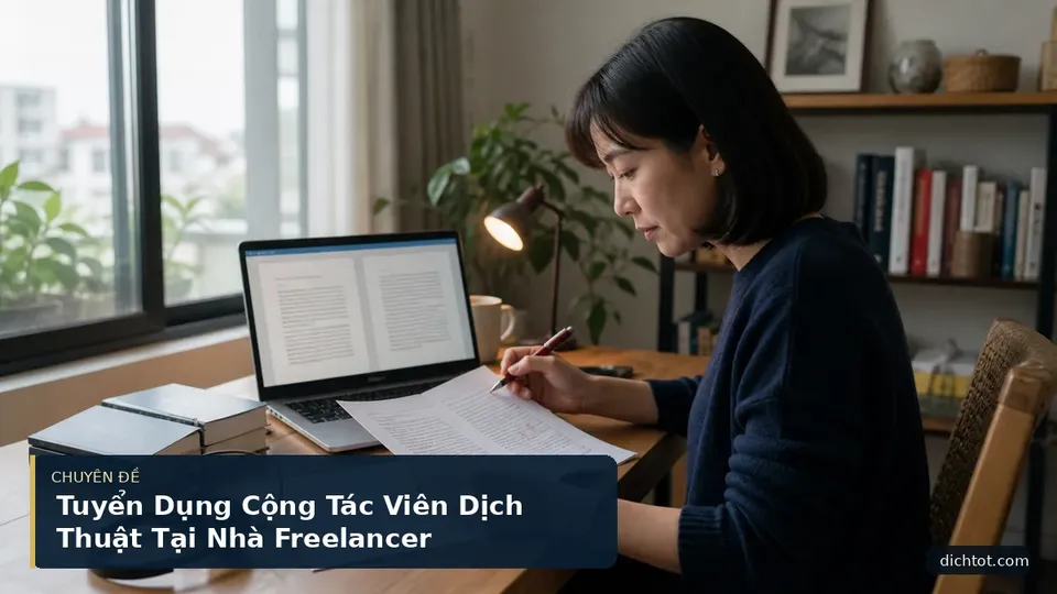 Tuyển Dụng Cộng Tác Viên Dịch Thuật Tại Nhà Freelancer