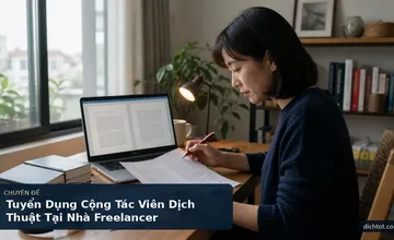 Tuyển Dụng Cộng Tác Viên Dịch Thuật Tại Nhà Freelancer