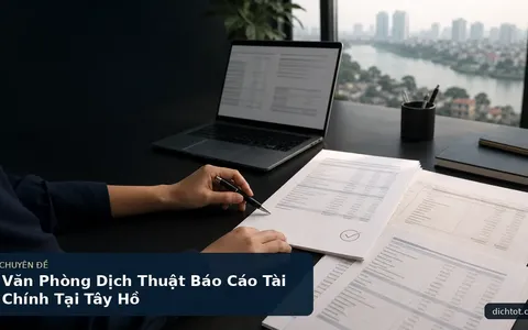 Văn Phòng Dịch Thuật Báo Cáo Tài Chính Tại Tây Hồ