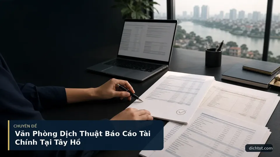 Văn Phòng Dịch Thuật Báo Cáo Tài Chính Tại Tây Hồ