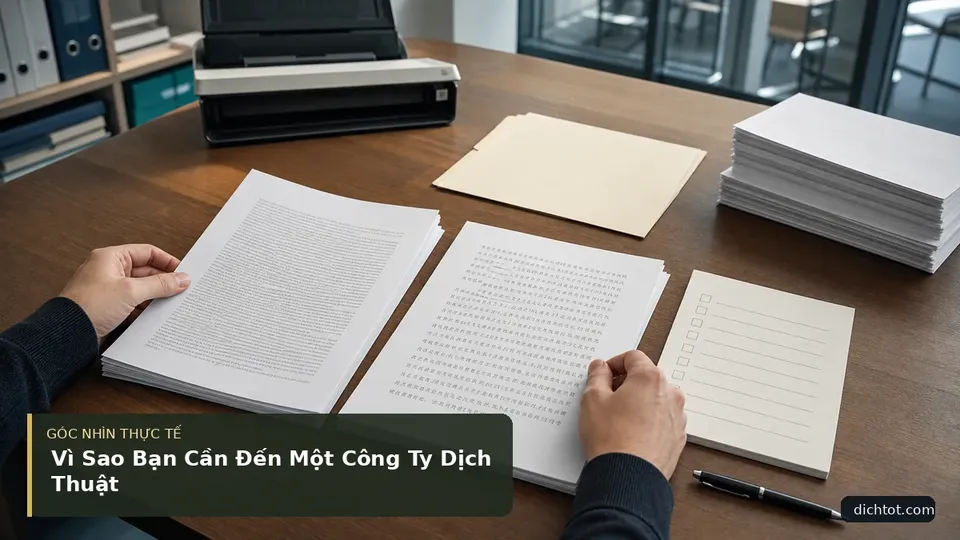 Vì Sao Bạn Cần Đến Một Công Ty Dịch Thuật — hình minh họa dịch thuật
