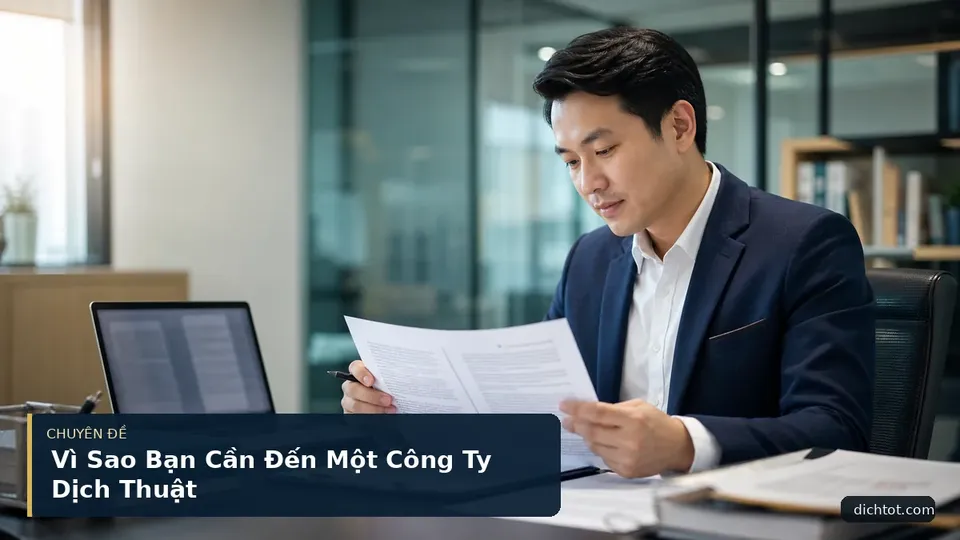Vì Sao Bạn Cần Đến Một Công Ty Dịch Thuật