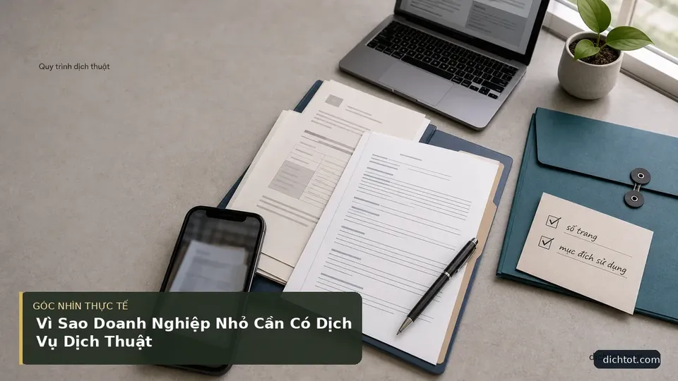 Vì Sao Doanh Nghiệp Nhỏ Cần Có Dịch Vụ Dịch Thuật — hình minh họa dịch thuật