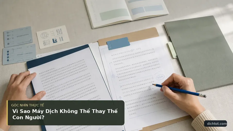 Chi tiết minh họa dịch thuật trong bài Vì Sao Máy Dịch Không Thể Thay Thế Con Người?