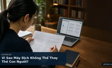 Vì Sao Máy Dịch Không Thể Thay Thế Con Người?
