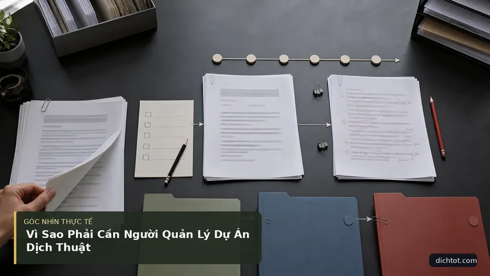 Vì Sao Phải Cần Người Quản Lý Dự Án Dịch Thuật — hình minh họa dịch thuật
