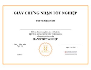 Dịch thuật công chứng giấy chứng nhận tốt nghiệp